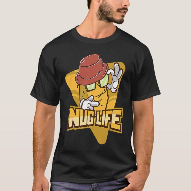 Nug Life Kycklingbitar T Shirt (Framsida)