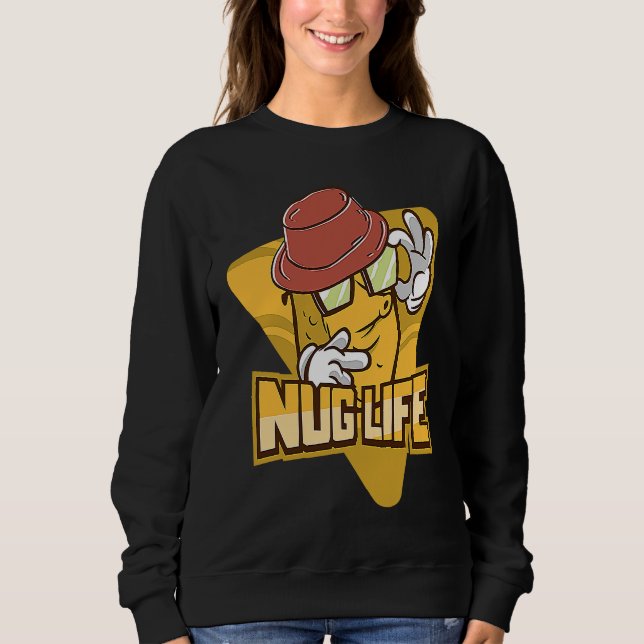 Nug Life  Kycklingnugget T Shirt (Framsida)