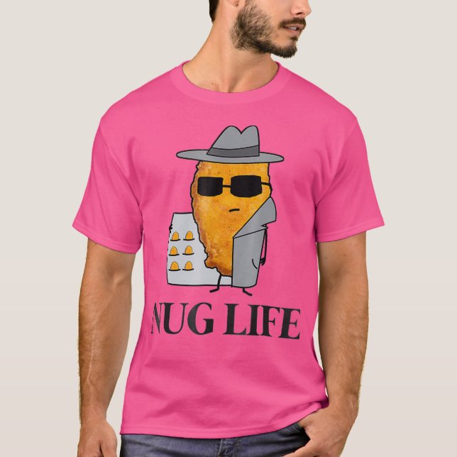 Nug Life Tee Chicken Nugget Tshirt för manar Kids (Framsida)