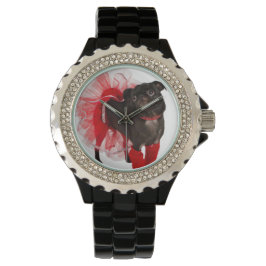 Nugget, APARN SpokesPug, Rhinestone Watch Armbandsur