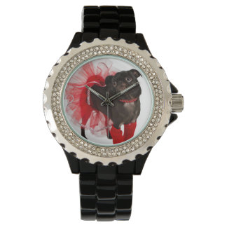 Nugget, APARN SpokesPug, Rhinestone Watch Armbandsur