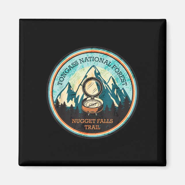 Nugget falls stig i alaska  magnet (Framsidan)