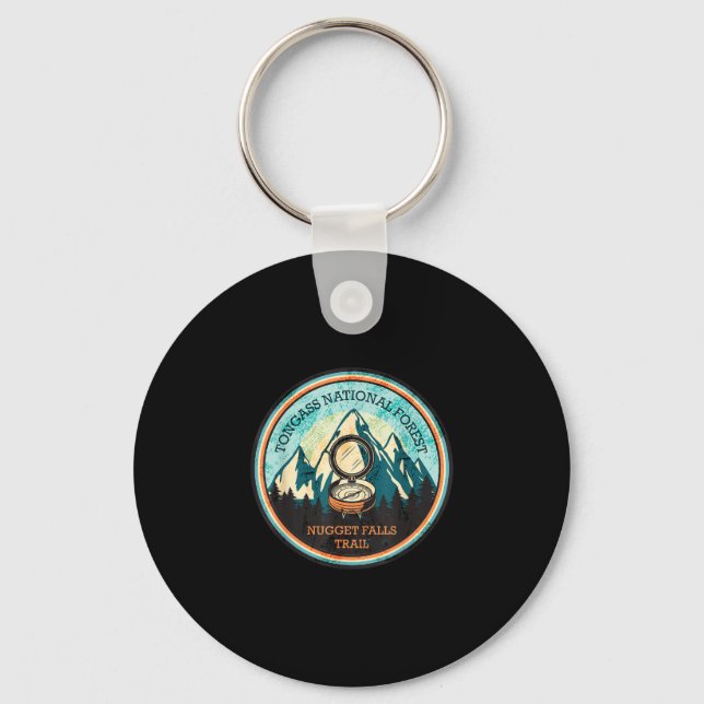 Nugget falls trail i alaska  nyckelring (Framsida)