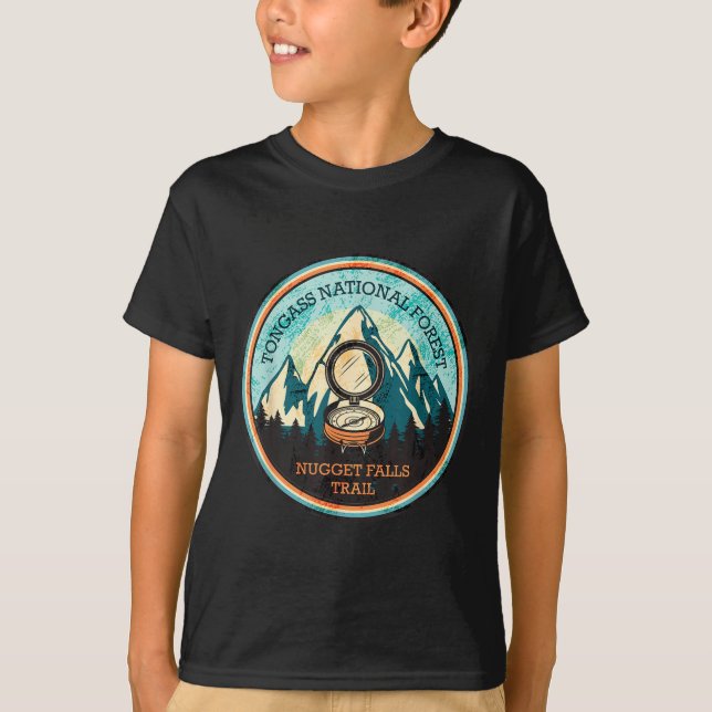 Nugget falls trail i alaska  t shirt (Framsida)