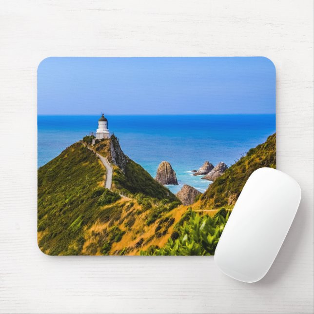 Nugget Point fyr, Nya Zeeland Musmatta (Med mus)