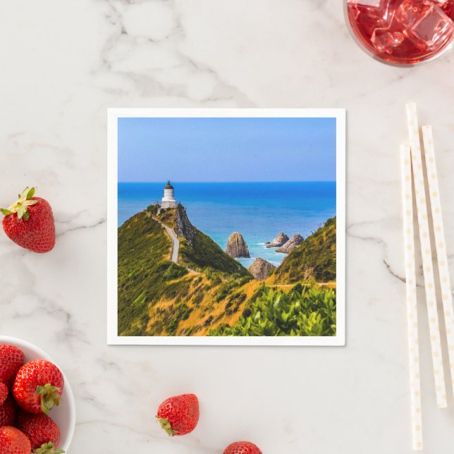 Nugget Point fyr, Nya Zeeland Pappersservett (Insitu)
