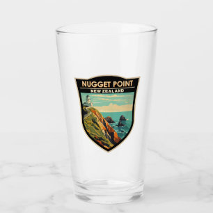 Nugget Point Lighthouse New Zealand Travel Vintage Glaskopp