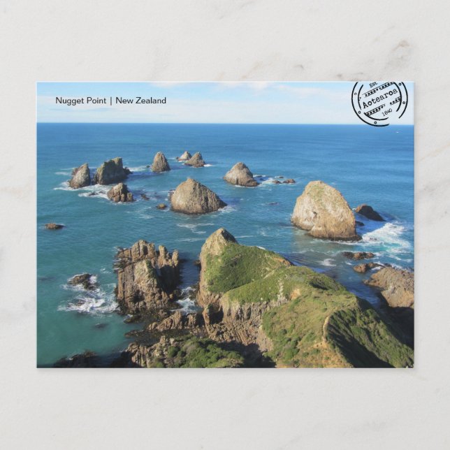 Nugget Point (Neuseeland) Postkarte Vykort (Framsida)