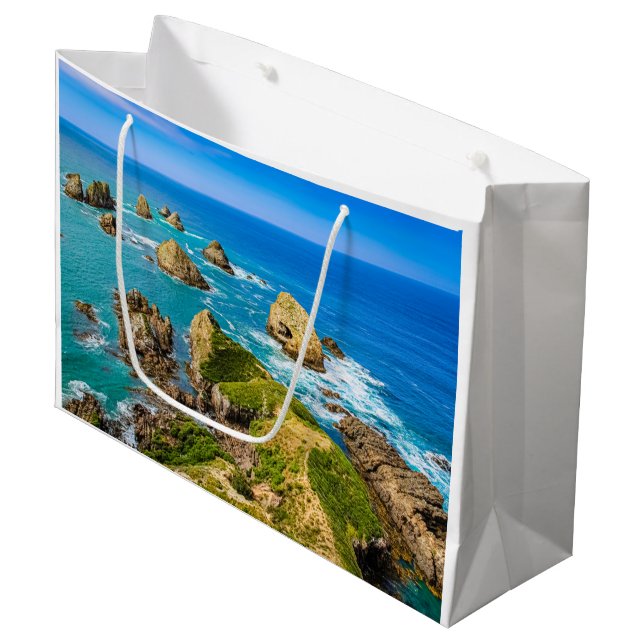 Nugget Point-öarna, Nya Zeeland (Framsidan Vinklad)