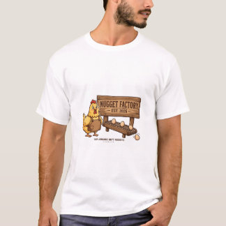 Nuggetfabrik Rolig Kycklinghållare T-Shirt