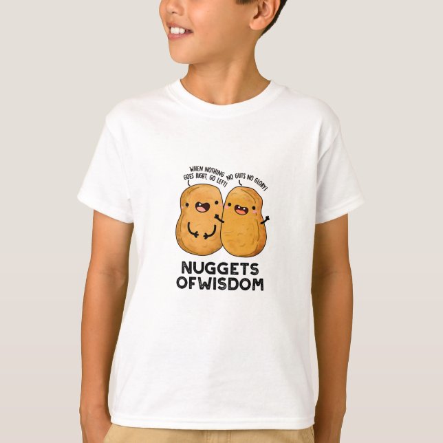 Nuggetter av visdomsbilliga maträtter t shirt (Framsida)