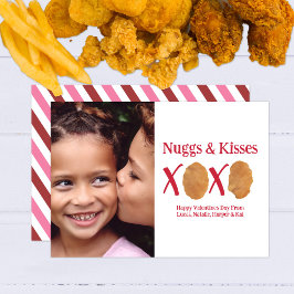 Nuggs & Kisses XOXO Rand Valentine Photo Kort