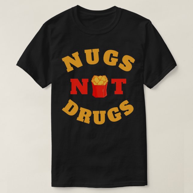 Nugs Not Drug Logotyp T Shirt (Design framsida)