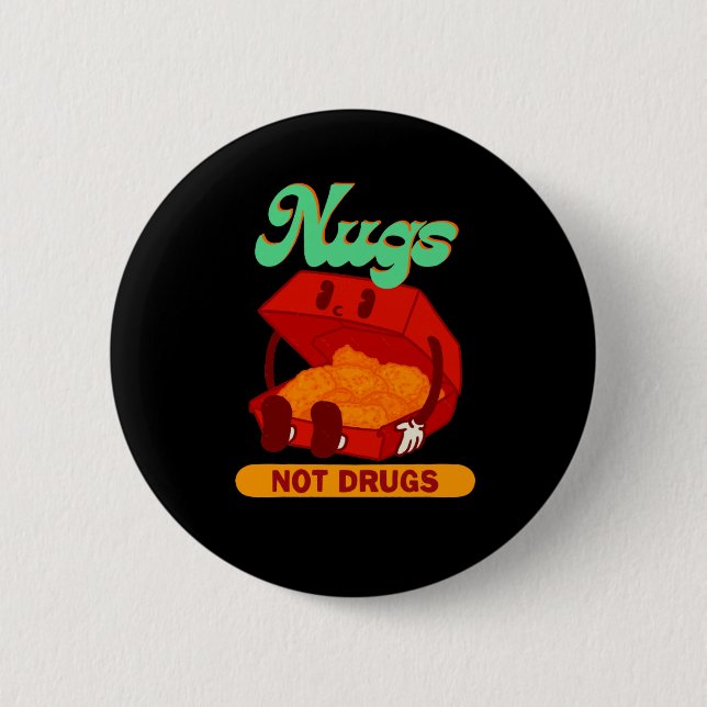 Nugs Not Drug Sticker Knapp (Framsida)