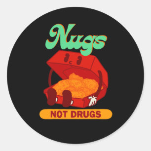 Nugs Not Drug Sticker Runt Klistermärke