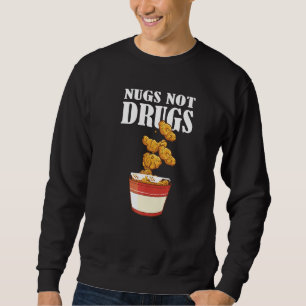 Nugs Not Drugs Kycklingnugget Dräkt 2 Lång Ärmad Tröja