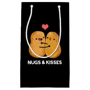 Nugs och Kisses Funny Chicken Nugget Pun Mörk BG