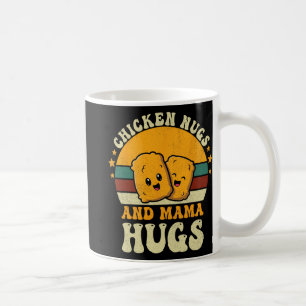 Nugs och Mamma Hugs Småbarn för Chicken Nugget Kär Kaffemugg