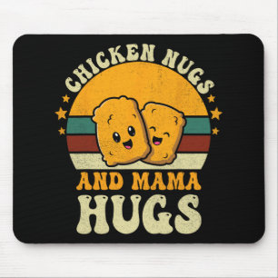 Nugs och Mamma Hugs Småbarn för Chicken Nugget Kär Musmatta