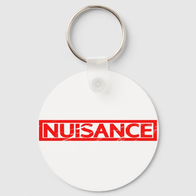 Nuisance Frimärke Nyckelring (Framsida)