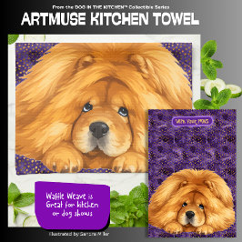NUK- Red Chow - ArtMuse Kitchen Towels  Kökshandduk