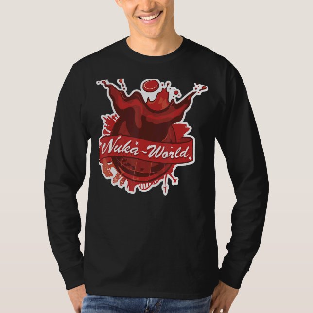 Nuka World Färg Fallouts 4 T Shirt (Framsida)