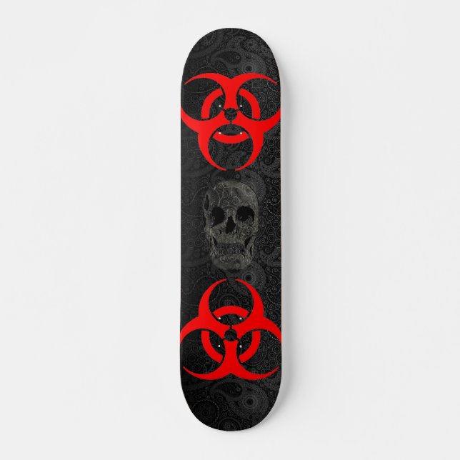 Nuke skallen skateboard bräda 21,5 cm (Framsida)