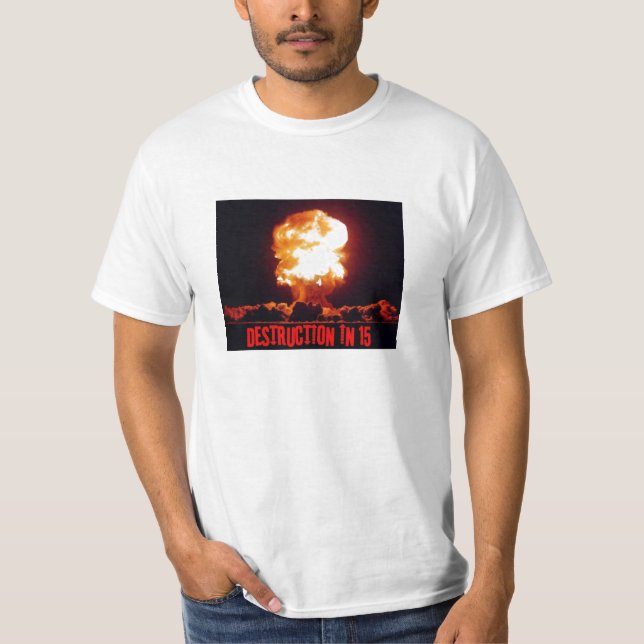 Nuke - vit T T-shirt (Framsida)
