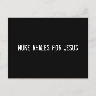 Nuke Whales för Jesus Vykort