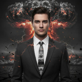 nukleär explosion full Neck Tie Slips