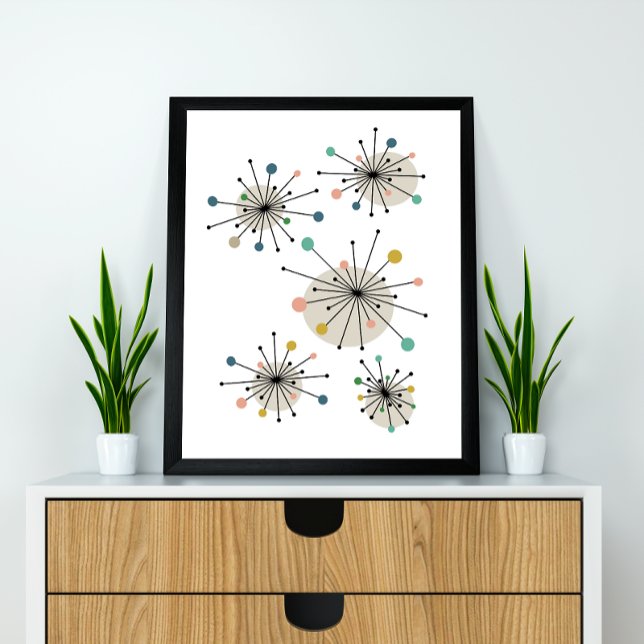 Nukleär starburst i mitten av århundradet Modern f Poster (Skapare uppladdad)