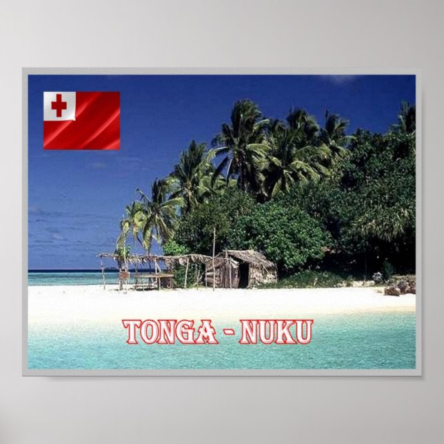 Nuku Island - Tonga - Panorama - Poster (Framsidan)