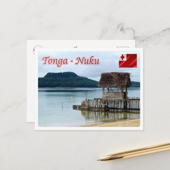 Nuku Island - Vava'u Beach - Tonga - Vykort (Fram/Back In Situ)