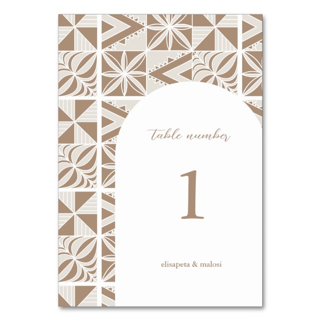 Nuku'alofa Bordsnummer (Framsidan)