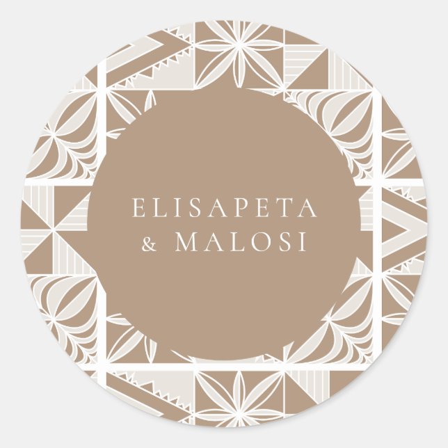 Nuku'alofa Runt Klistermärke (Framsida)