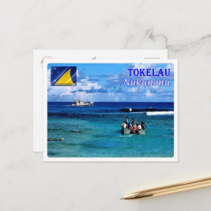Nukunonu - Tokelau - Sea View - Vykort