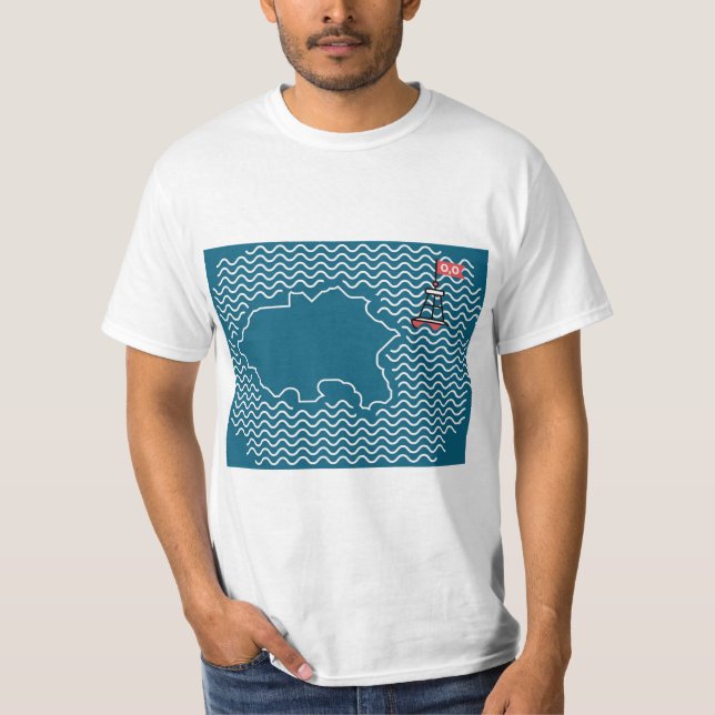 Null Island - Buoy T Shirt (Framsida)