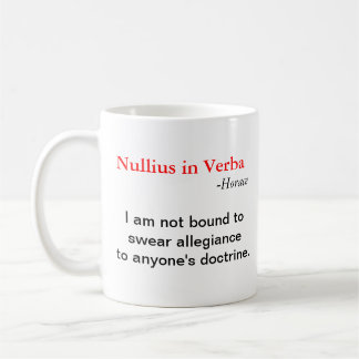 Nullius i Verba Kaffemugg