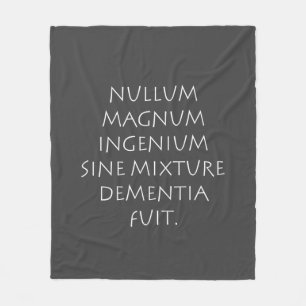 Nullum magnum ingenium sine blandning demens fukt fleecefilt