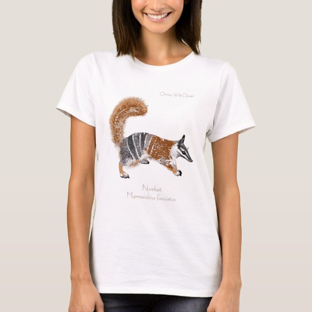 Numbat (Myrmecobius fasciatus) T Shirt (Framsida)