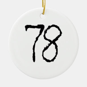 Number78 Julgransprydnad Keramik