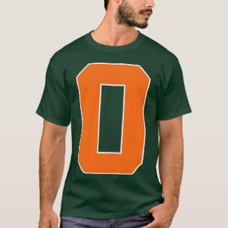 Number 0 Sports Orange friend T Shirt