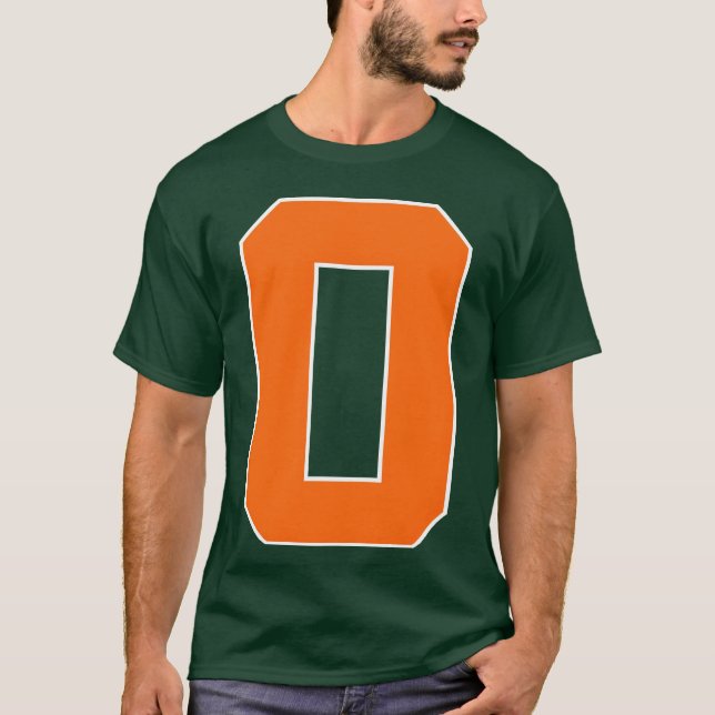 Number 0 Sports Orange friend T Shirt (Framsida)