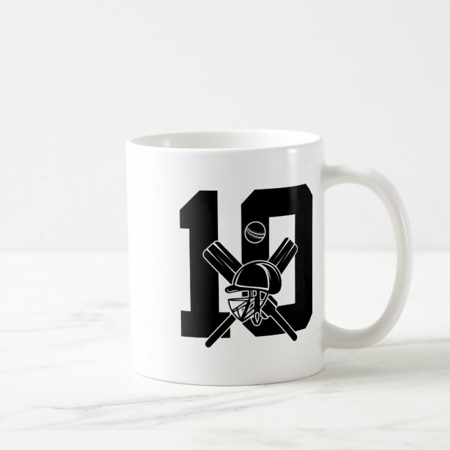 Number 10 Years Cricket 10-årsjubileum  Kaffemugg (Höger)