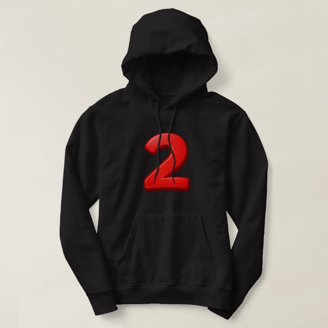 Number 2 Sport Hoodie – Athletic Style & Power Loo (Design framsida)