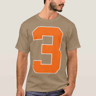 Number 3 Sports Orange friend T Shirt