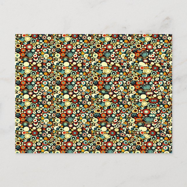 Number 5 Stereogram Magic Eye - Inget kuvert Vykort (Framsida)