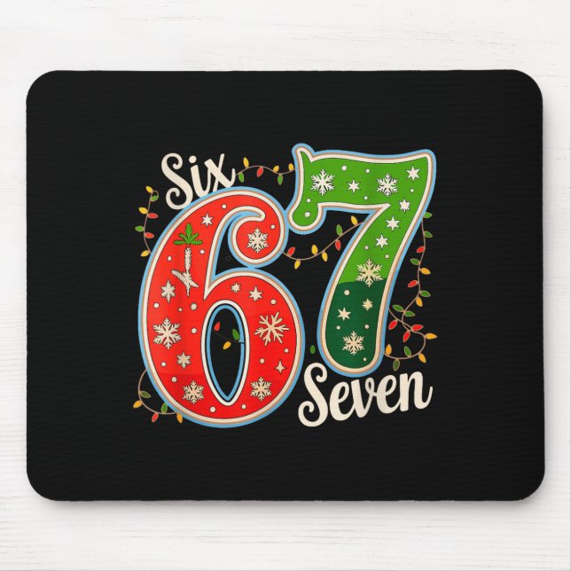 Number 67 Funny Six Seven 6 7 Meme Christmas Light Musmatta (Framsidan)
