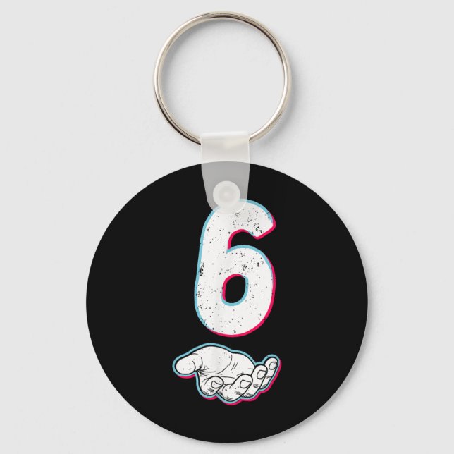 Number 67 Matching Six Seven 6 7 Meme 6 7 Hallowee Nyckelring (Framsida)
