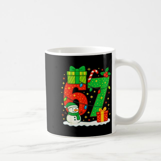 Number 67 Meme Matching Christmas Couple 67 Six Se Kaffemugg (Höger)